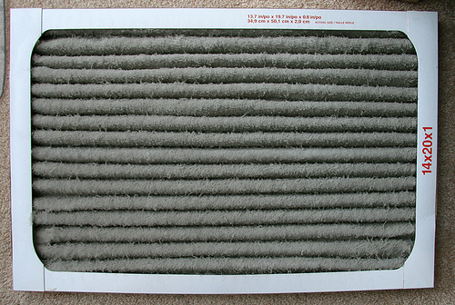 Dirty air filters might be the reason your furnace is not blowing warm air