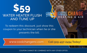 Discount coupon for a $79 HVAC Fall Tune up Raleigh Cary Wake Forest NC
