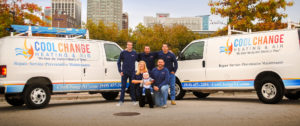 Cool change Heating and Air repair in Raleigh Cary Wake Forest NC