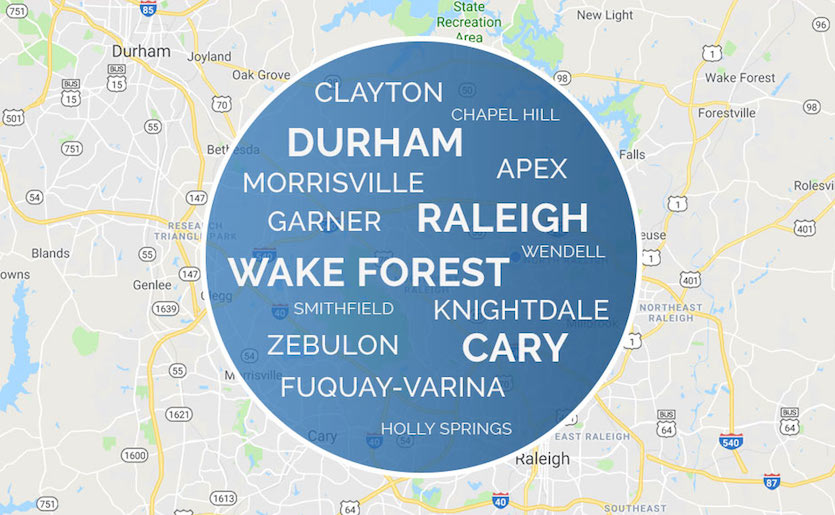Heating and Air Conditioning repair services for Raleigh, Cary and Wake Forest, NC