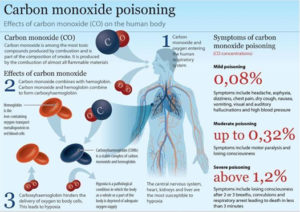 Effects of carbon monoxide poisoning on the human body